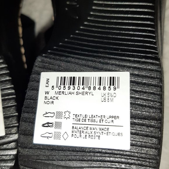 NWT Clarks Collection Women's Size 8 Med BLACK TEXTILE Floral Detail Sandals - Picture 9 of 12